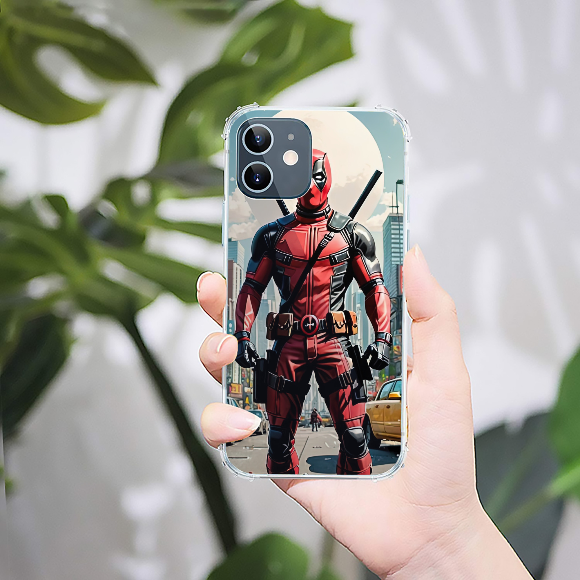 （画像用） Deadpool デッドプール 【iPhone 12シリーズ対応】透明スマホケース（クリアソフトケース）